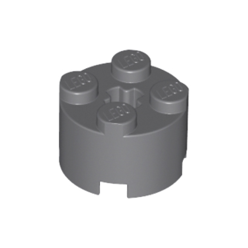 Steen, Rond 2x2 Dark Bluish Gray